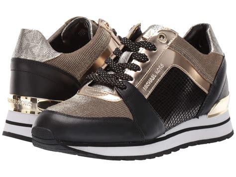 michael kors sneakers gold|michael kors black gold sneakers.